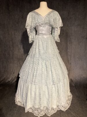 ballgown gray blue