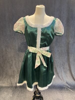 green christmas dress